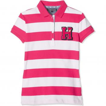 Polo de Niños Tommy Hilfiger, S/S, Rojo (Bright Rose), Talla 16