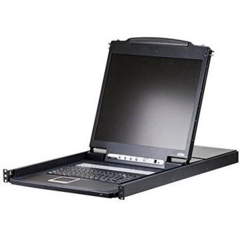 ATEN CL1308N d Commutateur KVM (48 cm, TFT, DVI-D, USB, 8 Ports, Clavier sans fil)