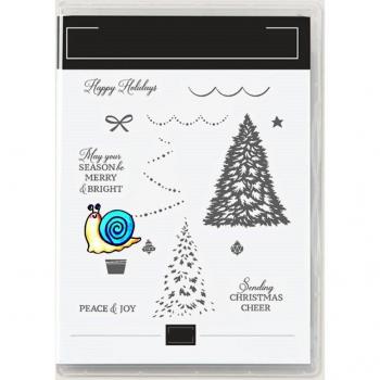2022 July to December Christmas Tree Clear Stamps and Dies