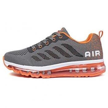 Sumateng Fitness Glide – Air Cushion Sports Trainers – EU40 – Gray/Orange Combo