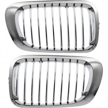 Rejilla frontal con capó cromado para BMW E46