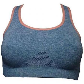 Sujetador Deportivo Dim Brassiere Maintien Leger, Multicolor (Bleu Antique Chiné 87s), Talla M para Mujer