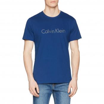 Camiseta Calvin Klein S/s Cuello Redondo, Hombre, Azul