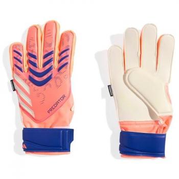 Adidas Predator Match Kids Gloves, Coral Blaze Signal Colorway