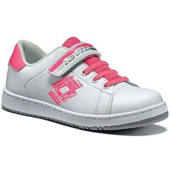 Lotto 1973 Kids’ All‑Gender Trainers – White & Pink (31)