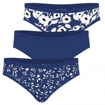 Trousse de 3 culottes femme bleues EcoPack Athena