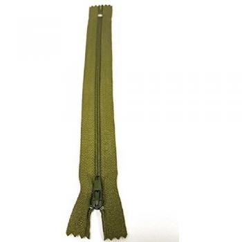 Olive Closed End Nylon Auto-Lock Zip