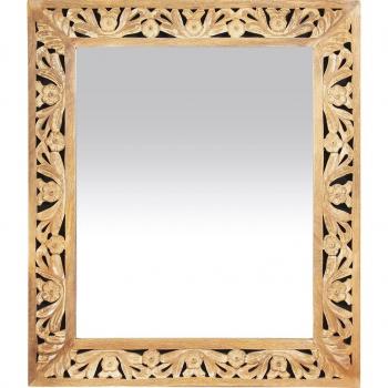 Kunstvoll gestalteter Wandspiegel in Beige