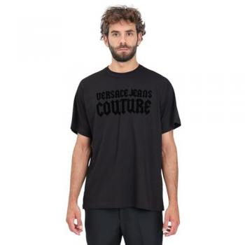 T-Shirt Homme VERSACE JEANS COUTURE Noir M avec logo