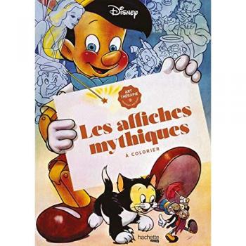 Grand bloc Disney Les affiches mythiques à colorier