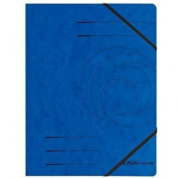 Herlitz Eckspanner A4 aus Quality-Karton, blau