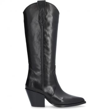 Alpe 2024 Outlet: Botas de piel para mujer, color negro, estilo casual
