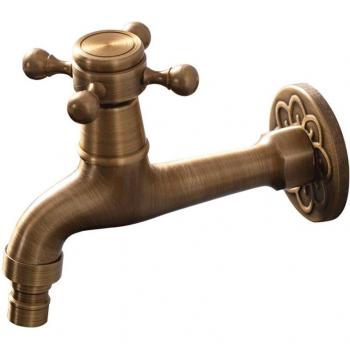 Antique Copper In-Wall Washing Machine Faucet