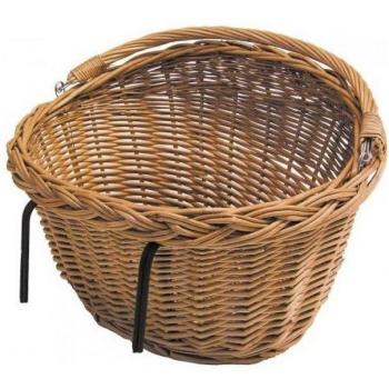 Cesta de bicicleta de mimbre marrón Falkx 33L