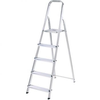 Abru Compact 5-Stage Aluminum Tread Stepladder