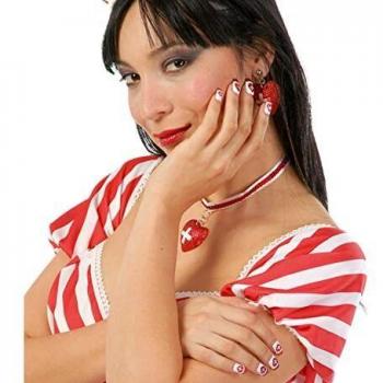 Kit de 24 uñas de enfermera con pegamento incluido