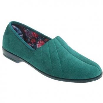 Dames Slapers Audrey III Roll Top Velours 3 UK Zwart