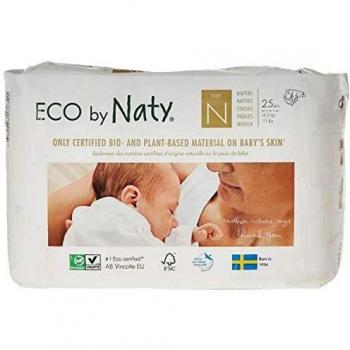 Größe 0 Naty Bio‑Windeln – 25er Pack im Tragepack