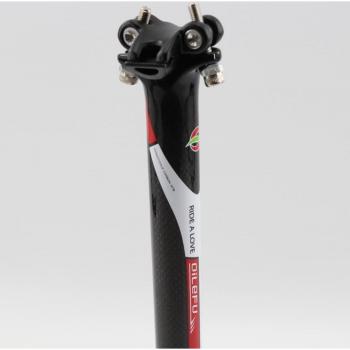 Tige de selle QILEFU en fibre de carbone pour vélo de montagne 27.2 30.8 31.6 350 400mm