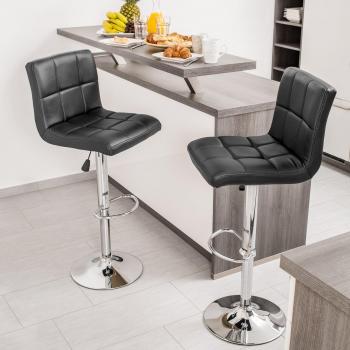 Bar Sgabelli Moderni Duo Tectake Nero