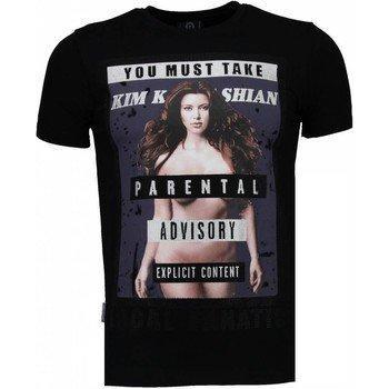 Fan des lokalen Stars Kim Kardashian Strass T-Shirt