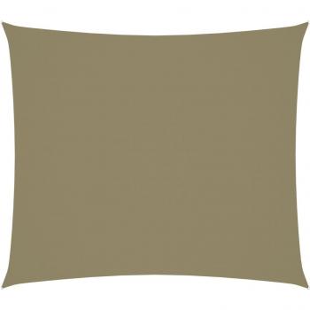 Voile de Jardin Tissu Oxford Rectangulaire 2x2,5 m Beige