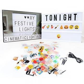Luce cinema A4, personalizzabile con emoticon