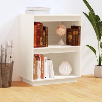 Armoire console salon, chambre à coucher, salle de séjour, intérieur blanc, 60 × 34 × 75 cm, bois de pin solide