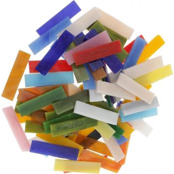 Assorted Colorful Glass Mosaic Tiles for Art Projects