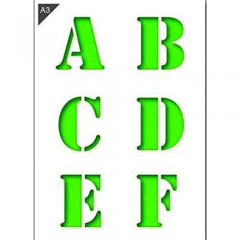 Pochoir alphabet lettre