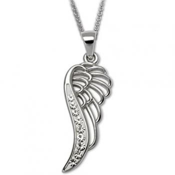 Accessoire Femme : Collier Aile Argent 45 cm – GOOIX 917‑05850