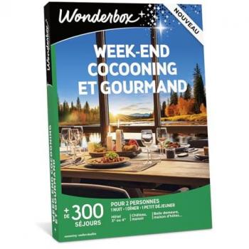 Coffret cadeau Wonderbox Week-end Cocooning et gourmand