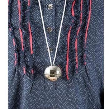 Collier Argent Disco