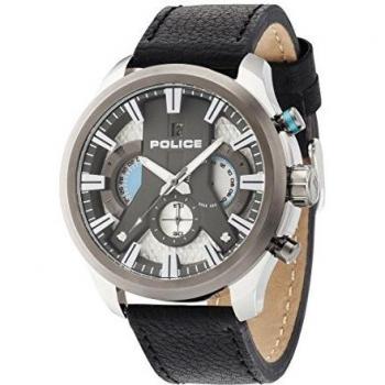 Police Men's Chronograph Watch with Leather Band