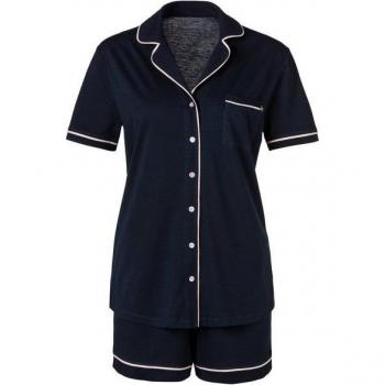 S.Oliver Damen Shorty mit Brusttasche, Nachtblau