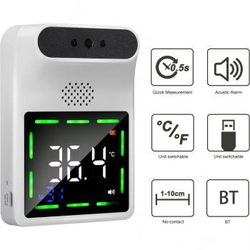 Digital Bluetooth Thermometer, Infrared, 11 Languages, 99 Stored Readings, Two Power Modes, °C/°F Switch, Body/Object Measurement, Temperature Alarm