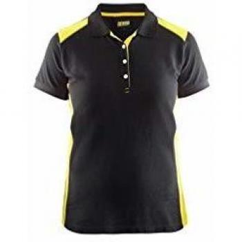 BlacKline Polo Lavorativo 3390 Nero Giallo Fluorescente XXL