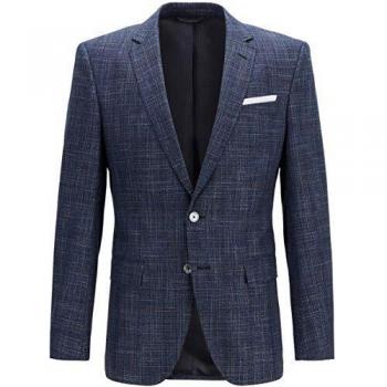 Boss Classic Herrenhut – Schurwoll-Accessoire, Blau, 56