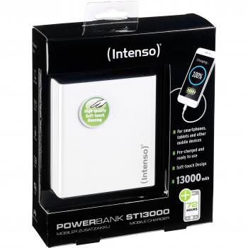 Intenso Powerbank ST13000 Soft Touch externes Ladegerät (13000mAh) für Digitalkamera