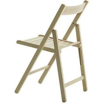 Silla Plegable Madera Haya Blanc