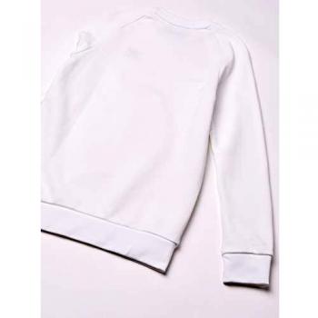 Felpa adidas Trefoil Essentials C, Uomo, Bianco, L