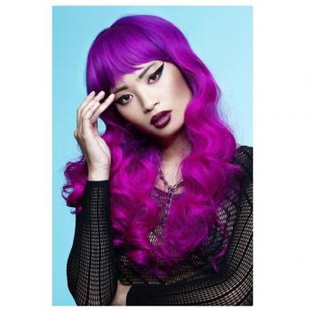 Peluca Larga Fucsia de Sirena