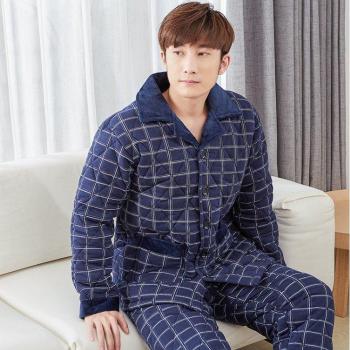 Pijamas de invierno para hombre con chaqueta acolchada XXXL