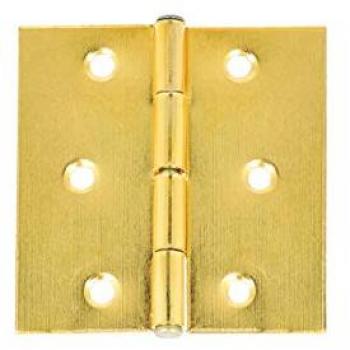 Cerniera Cuadrada con Tapón Fijo en Hierro 40x40mm