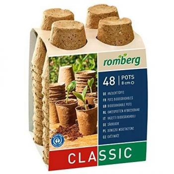 Romberg 48 Biologisch Abbaubare Anzuchttöpfe Rund Ø 8 cm