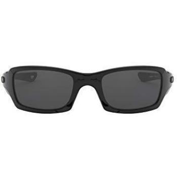 Oakley Men's Fives Sunglasses, Polished Black/Grey