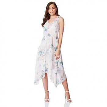 Floral Chiffon Frill Dress