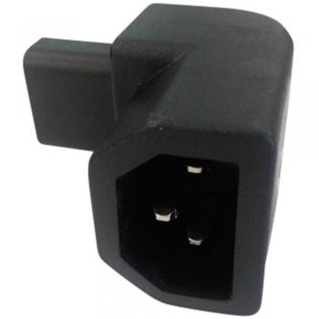 C13 to C14 Power Adapter, 2 Pins + PE, Black