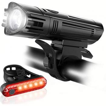 Iluminación para bicicletas fácil de instalar con carga USB