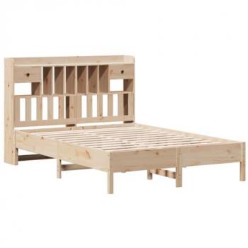 Bookcase Bed without Mattress 160x200 cm Solid Wood Pine Vidaxl
